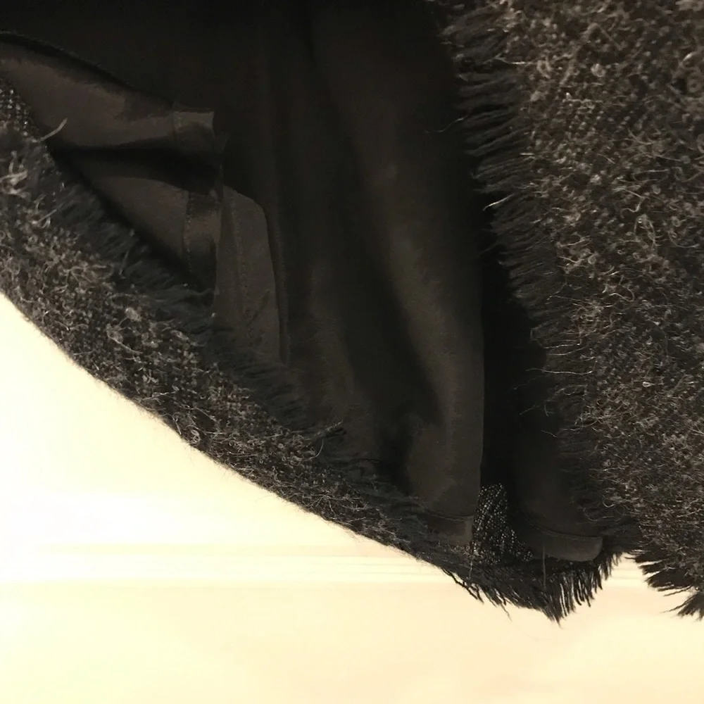 Burberry Wool Blend Pencil Skirt Plaid Sequin 12 - Picture 6 of 12